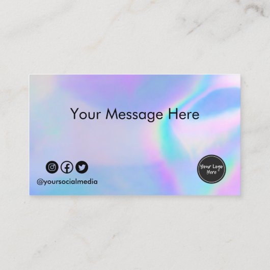 カスタムロフェイクゴハートロイヤリティカード 名刺 (裏面)