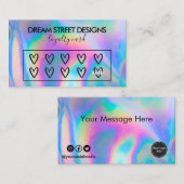 カスタムロフェイクゴハートロイヤリティカード 名刺 (正面/裏面)