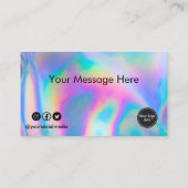 カスタムロフェイクゴハートロイヤリティカード 名刺 (裏面)