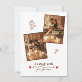 カスタムロマンス2フォトホリデーカード (正面)