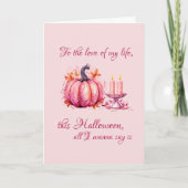 カスタムロマンビクトリアンおもしろいスサプライズハロウィーン カード (正面)