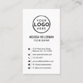 カスタムロミニマルゴモダンの縦 名刺 (正面)