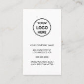 カスタムロミニマルゴ白企業の事業 ロイヤリティカード (裏面)