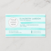 カスタムロモダンゴのミニマル青の水色 名刺 (正面)