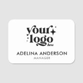 カスタムロモダンゴシンプルの従業員の清掃 名札 (正面)