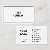 カスタムロモダンゴデザインの色エレガント 名刺 (正面/裏面)