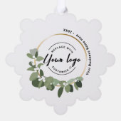 カスタムロモダンゴ付きリースユニーク オーナメントカード (裏面)