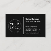 カスタムロモダンゴMinimalist Black 名刺 (正面)
