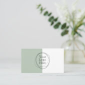 カスタムロモダンゴSage Green 名刺 (スタンド正面)