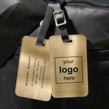 カスタムロモノグラムのゴ金ゴールドブラシ仕上げメタル