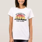 カスタムロンドンバケーションサンセットウィメンズ Tシャツ (正面)