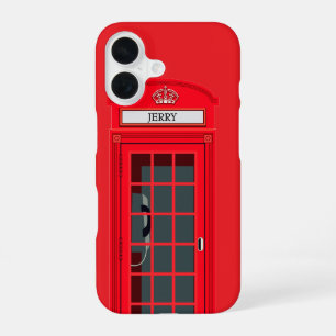 カスタムロンドン・レッド・フォン・ブース iPhone 16ケース