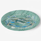 カスタムローカントリーカニボイルお祝い ペーパープレート (アングル)