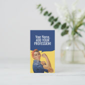 カスタムロージーザリベターフェミニストおもしろい漫画 名刺 (スタンド正面)