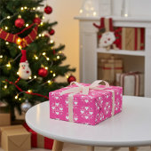 カスタムロージー・ピンクXOXOカップル結婚ズ・アニバーサリー ラッピングペーパー