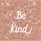 カスタムローズゴールド輝くキラキラ切りビニールシール シール (正面)