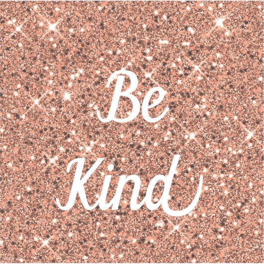 カスタムローズゴールド輝くキラキラ切りビニールシール シール (正面)