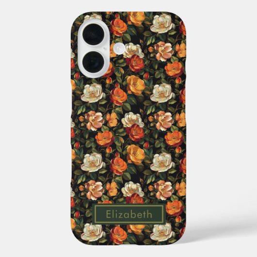 カスタムローズ 名前入り ローズ   Case-Mate iPhoneケース (裏面)