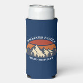 カスタムロードトリップマウンテンサンセット スリム缶クーラー (Seltzer正面)