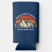 カスタムロードトリップマウンテンサンセット スリム缶クーラー (裏面)