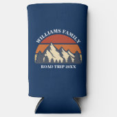 カスタムロードトリップマウンテンサンセット スリム缶クーラー (正面)