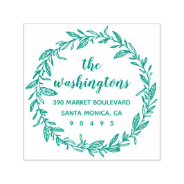 カスタムローレお洒落ルリース差出人住所 セルフインキングスタンプ