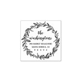 カスタムローレお洒落ルリース差出人住所 ラバースタンプ (インプリント)