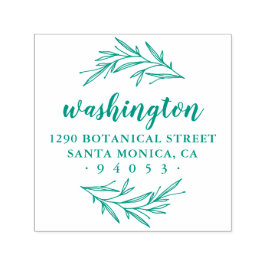 カスタムローレルブランチ差出人住所 セルフインキングスタンプ