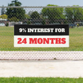 カスタムローン金利バナー 横断幕 (インサイチュ)