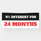 カスタムローン金利バナー 横断幕 (横)