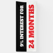 カスタムローン金利バナー 横断幕 (縦)