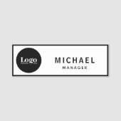 カスタムロ企業のゴの従業員ID 名札 (正面)