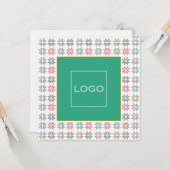 カスタムロ企業のゴ・ポインセチア・ホリデイ カード (正面/裏面インサイチュ)