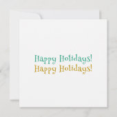 カスタムロ企業のゴ・ポインセチア・ホリデイ カード (裏面)