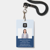 カスタムロ実在ゴエステート不動産仲介業者名 バッジ (Front with Lanyard)