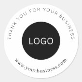 カスタムロ感謝していゴのビジネスジュエリーラベル ラウンドシール (正面)