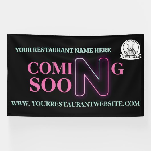 カスタムロ来ゴSoon Restaurant Business 横断幕 (横)