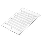 カスタムロ空白のゴGuitar Tablatureメモ帳 ノートパッド (アングル)