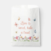 カスタムワイルドフラワーズブライダルシャワー フェイバーバッグ (正面)