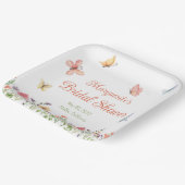 カスタムワイルドフラワーズブライダルシャワー ペーパープレート (傾斜あり)