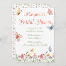 カスタムワイルドフラワーズブライダルシャワー