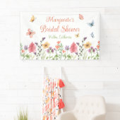 カスタムワイルドフラワーズブライダルシャワー 横断幕 (インサイチュ)