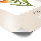 カスタムワイルドフラワーフローラスクリプト名 フォトプリント (角)