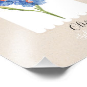 カスタムワイルドフラワーフローラスクリプト名 フォトプリント            (角)