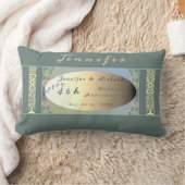 カスタムワイルドフラワー結婚ズ記念日のランバーピル ランバークッション (ブランケット)