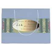 カスタムワイルドフラワー結婚ズ記念日抱き枕 ラージペーパーバッグ (正面)