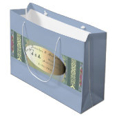 カスタムワイルドフラワー結婚ズ記念日抱き枕 ラージペーパーバッグ (正面アングル)