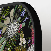 カスタムワイルドブッシュフラワーブーケ – プロテア ピックルボールラケット (左詳細)