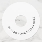 カスタムワイングラスラベル（12セット） ワイングラスタグ (正面)