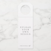 カスタムワインボトルハンガー自分でアップロード ボトルネックタグ (正面)